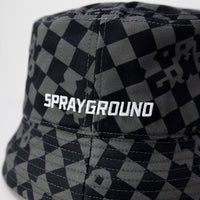 Sprayground Grey Check Bucket Cap