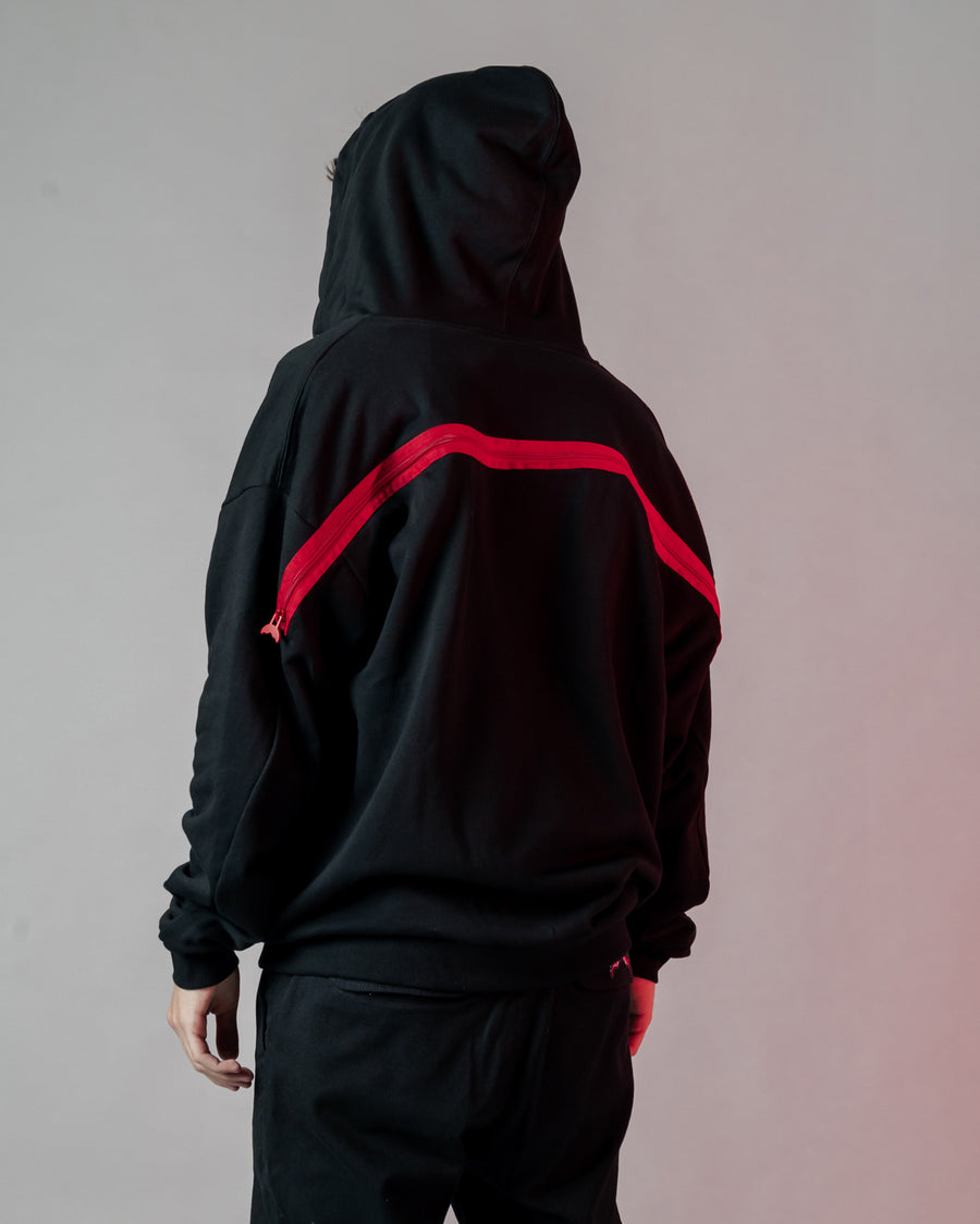 Hidden In The Zipper Shark Fullzip Hoodie