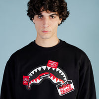 Label Shark Crewneck Black