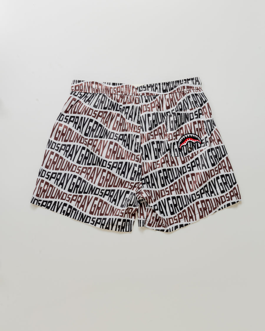 Sprayground Swimsuit SPRAYWAVES SWIM TRUNKS Brown