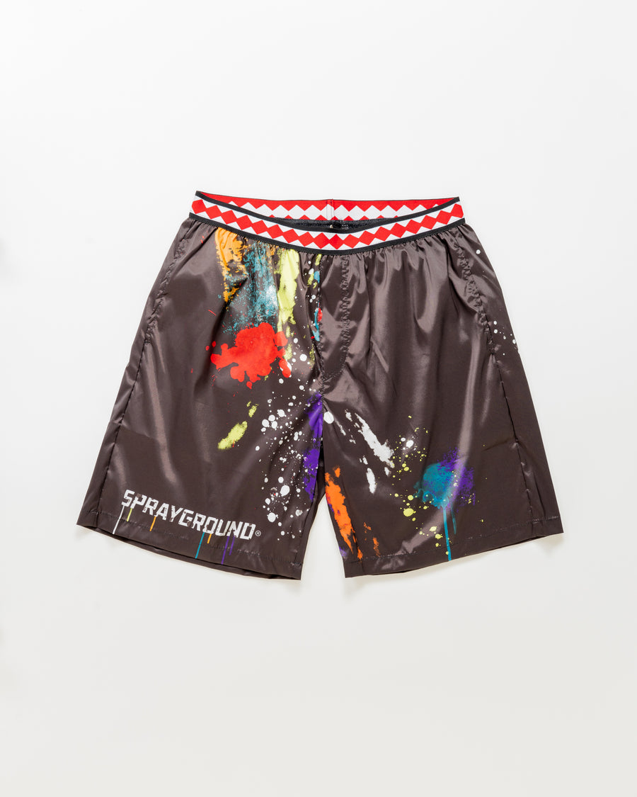 Costume da bagno Sprayground COLOR SPLASH ELASTIC MIDI BLACK Nero