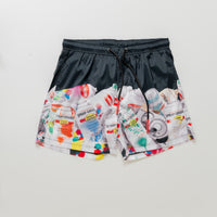 Spray Paint Swim Trunks