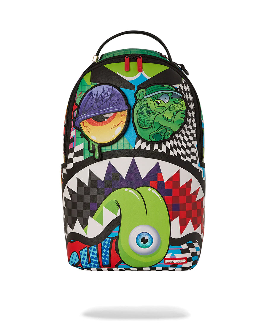 Zaino Sprayground PSYCHO WORLD OF FUN DLXSV BACKPACK Verde