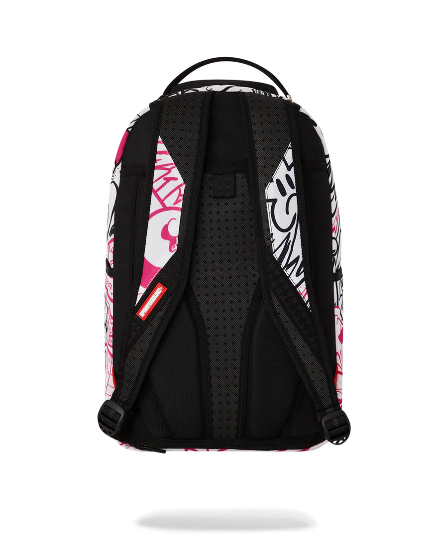 Mochila Sprayground DIABLO BEAR REPEL GRAFFITI DLXSR BACKPACK Rosado