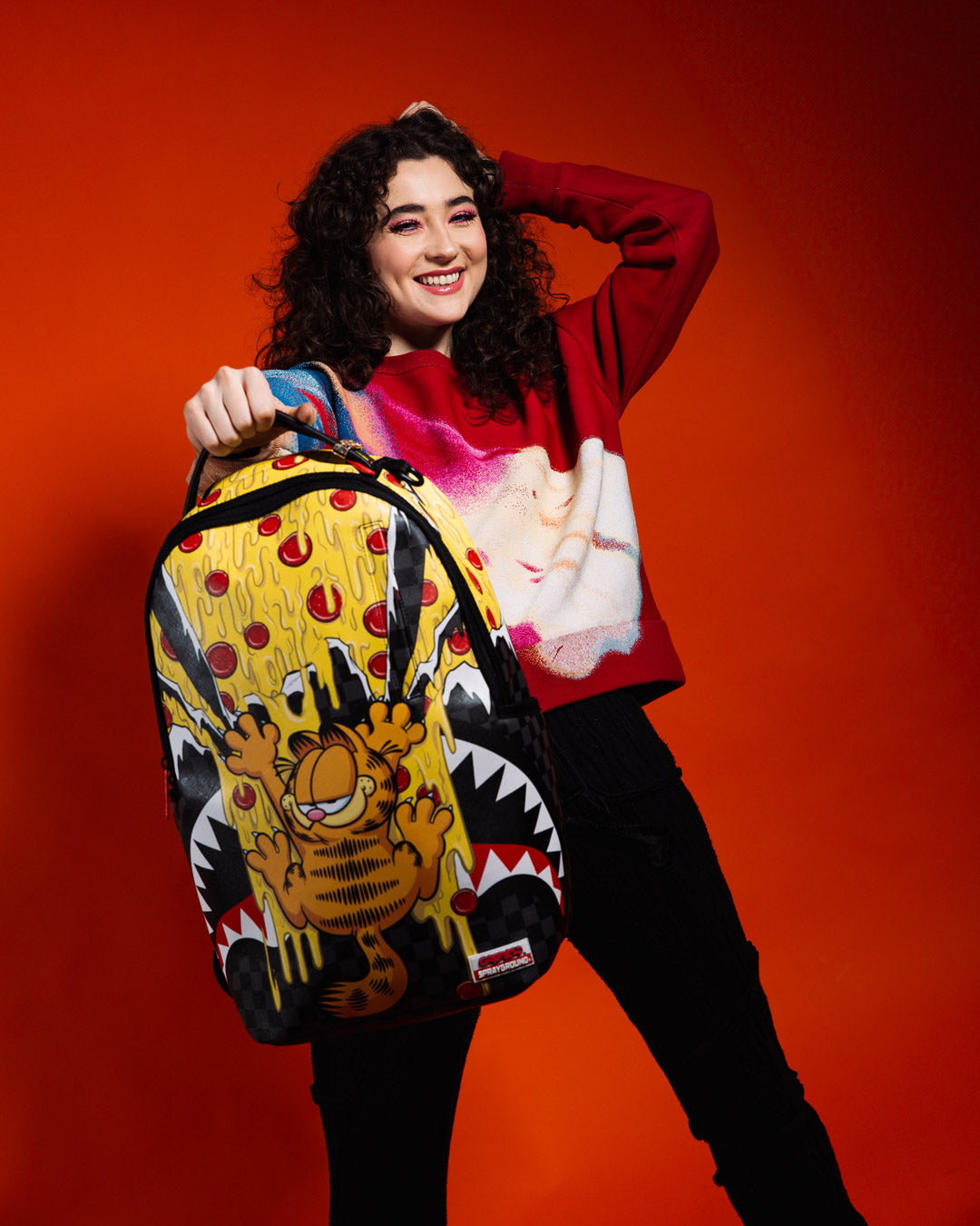 Garfield Pizza Drips Dlxsv Backpack