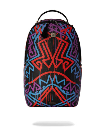 Sac à dos Sprayground Ai TRIBAL PATTERN DLXSV BACKPACK Fuchsia