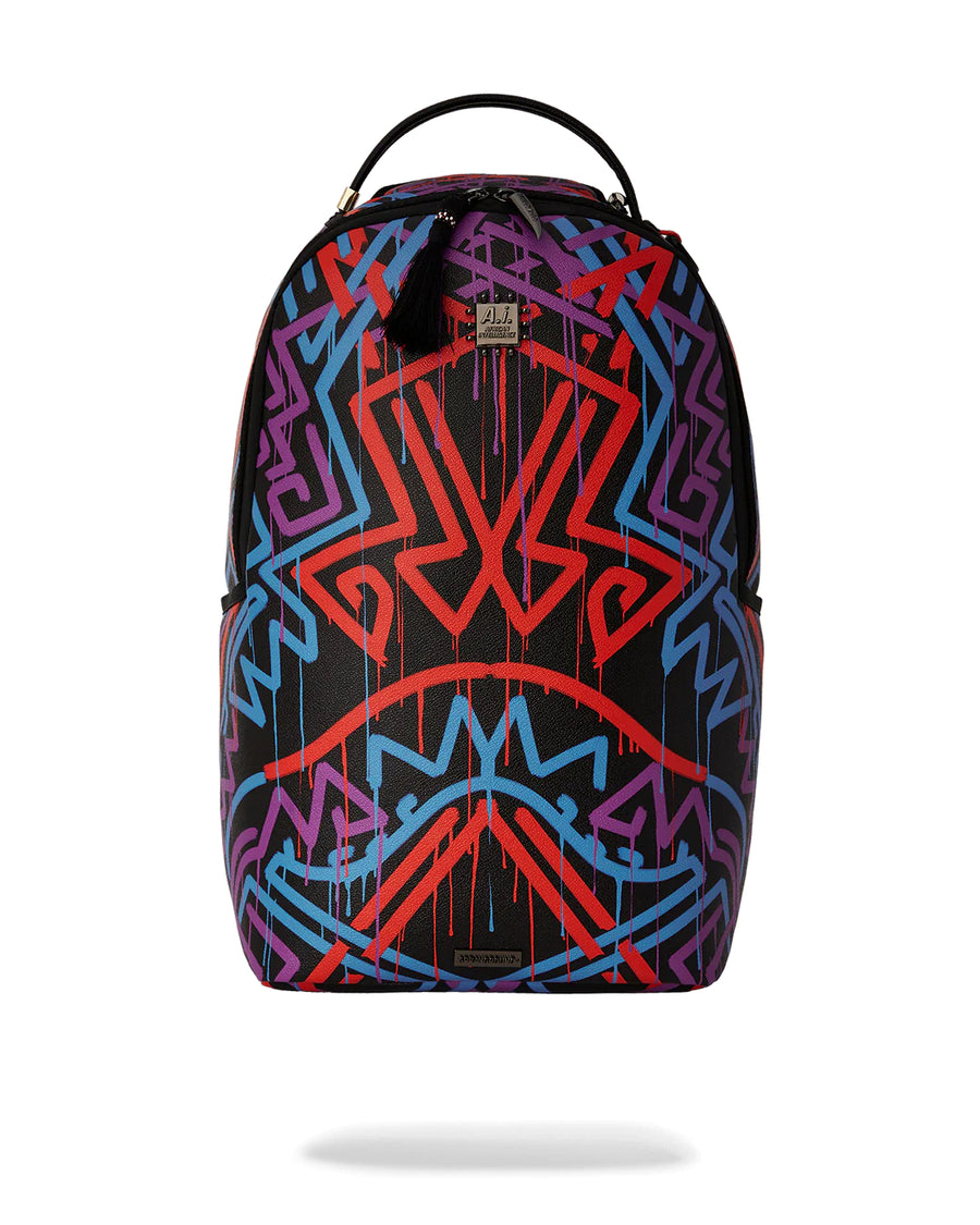 Sprayground Backpack Ai TRIBAL PATTERN DLXSV BACKPACK