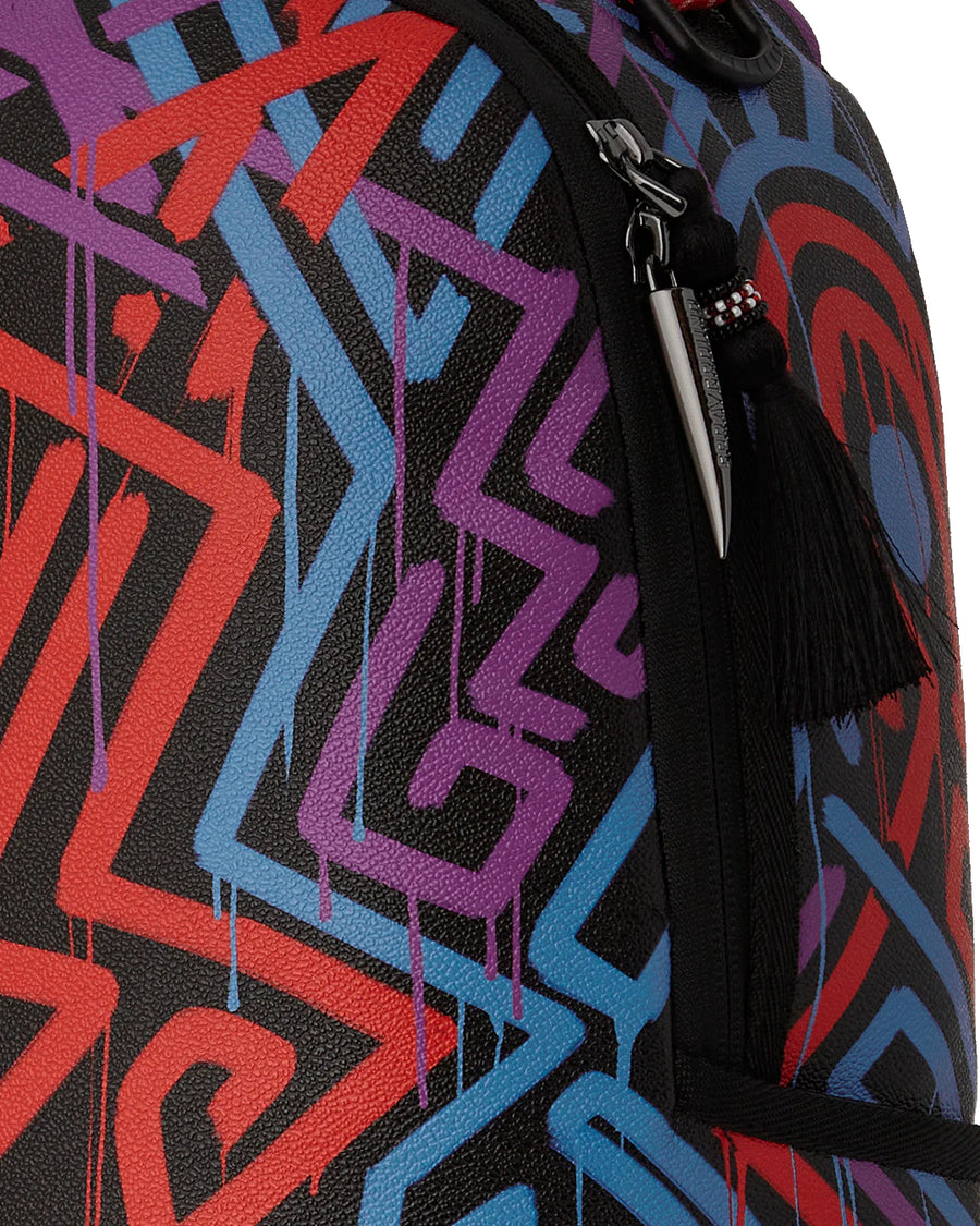 Zaino Sprayground Ai TRIBAL PATTERN DLXSV BACKPACK Fucsia