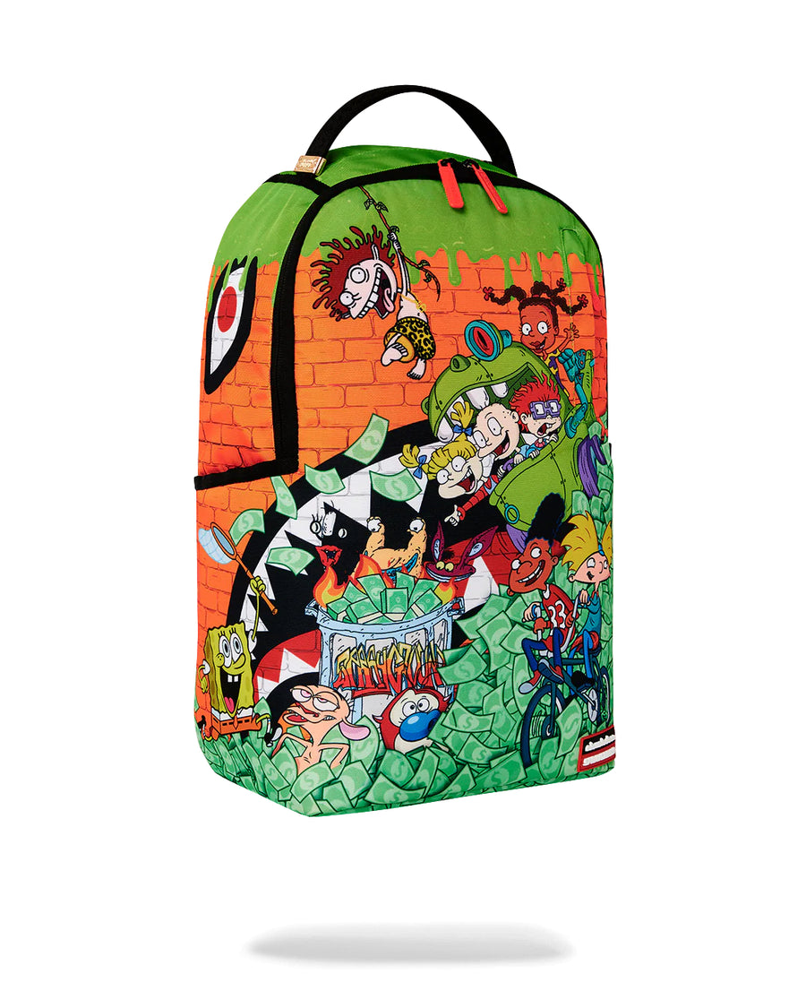 Mochila Sprayground 90s NICK PARTY BAG DLXSR BACKPACK Naranja