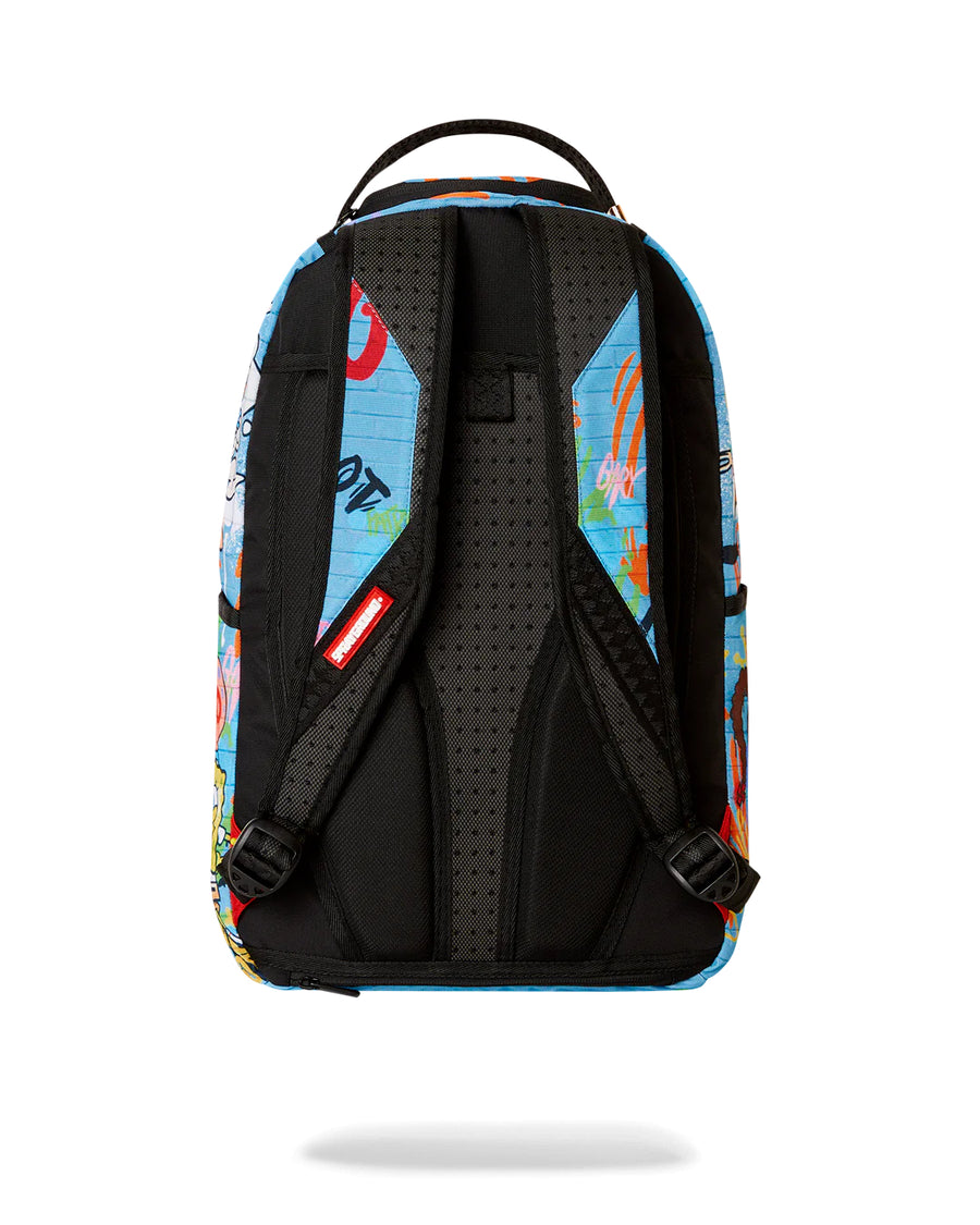 Sac à dos Sprayground 90s NICK STREET ART DLXSR BACKPACK Gris