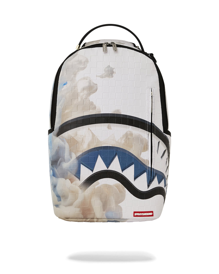 Sprayground Backpack ABSTRACT SMOKE ON SPIKE  DLXSV BACKPACK White