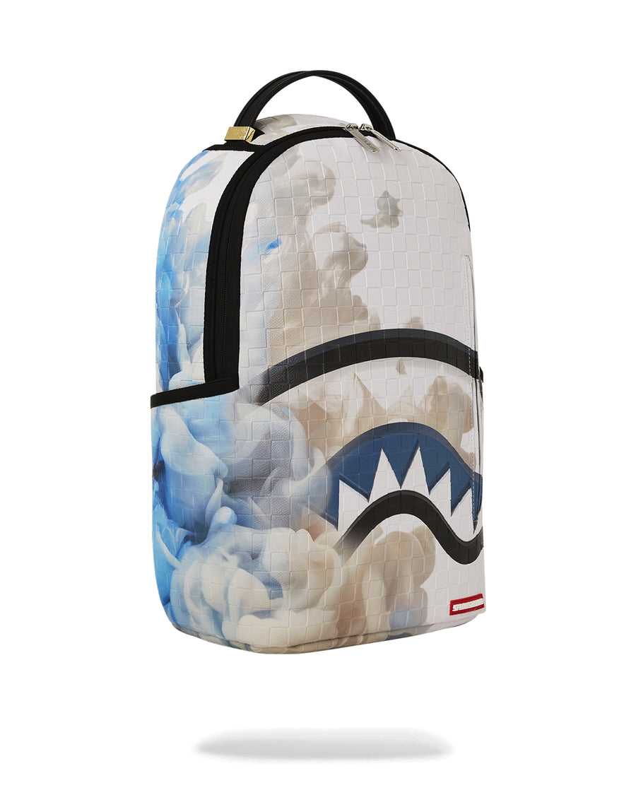 Mochila Sprayground ABSTRACT SMOKE ON SPIKE  DLXSV BACKPACK Blanco