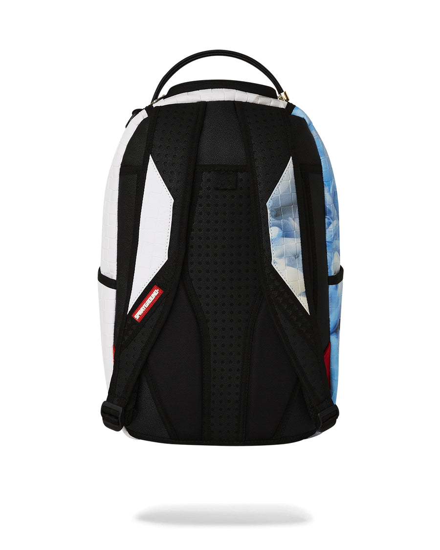 Sprayground Backpack ABSTRACT SMOKE ON SPIKE  DLXSV BACKPACK White