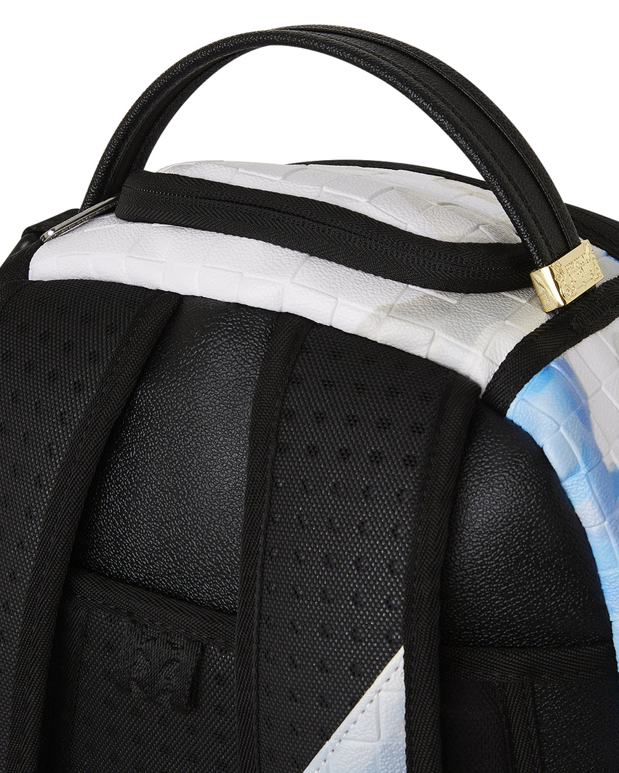 Mochila Sprayground ABSTRACT SMOKE ON SPIKE  DLXSV BACKPACK Blanco