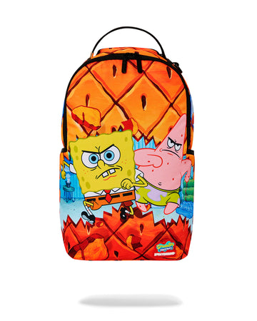 Zaino Sprayground SPONGEBOB AND PATRICK ON THE RUN DLXSR BACKPACK Arancione