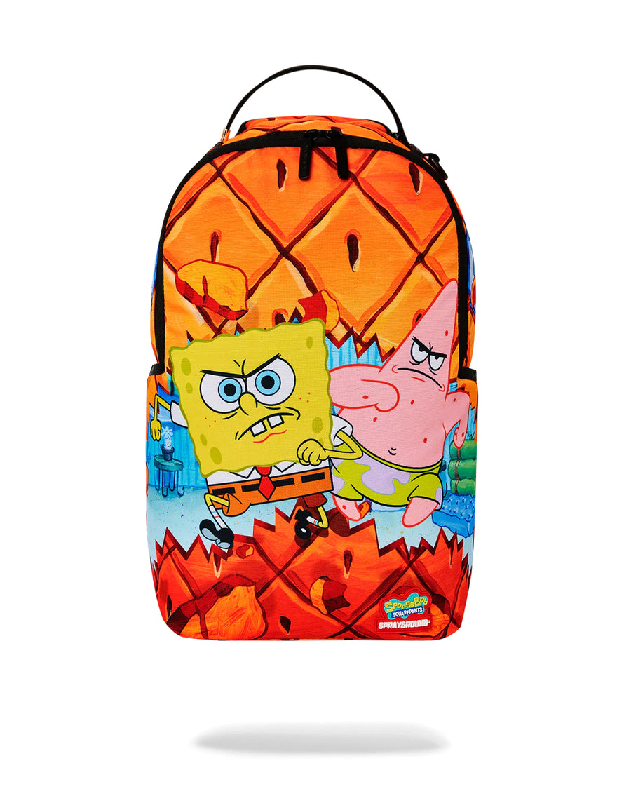 Zaino Sprayground SPONGEBOB AND PATRICK ON THE RUN DLXSR BACKPACK Arancione