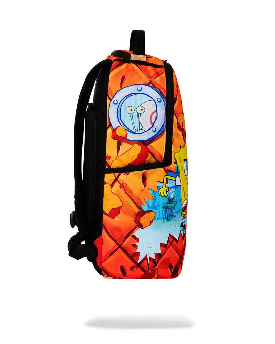 Zaino Sprayground SPONGEBOB AND PATRICK ON THE RUN DLXSR BACKPACK Arancione