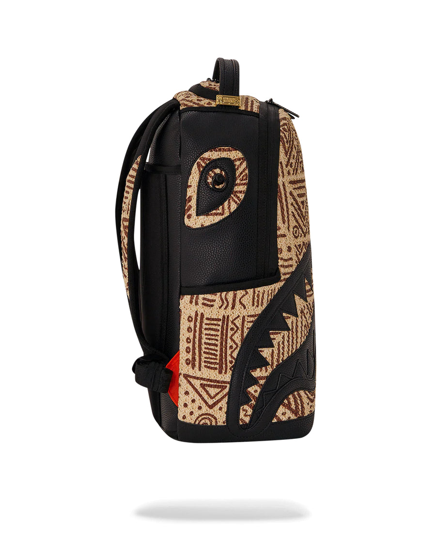 Sprayground Backpack Ai RAFFIA PALM SHARK DLX BACKPACK