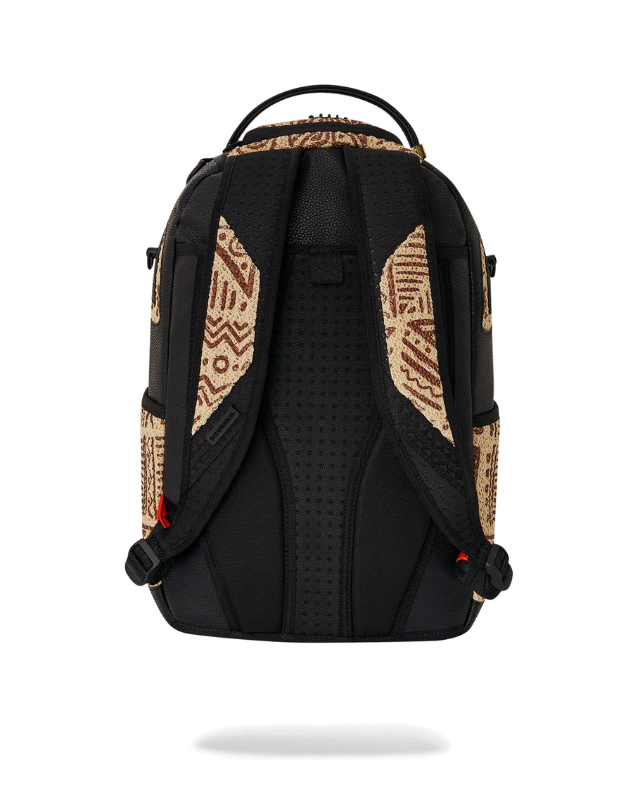 Zaino Sprayground Ai RAFFIA PALM SHARK DLX BACKPACK Marrone