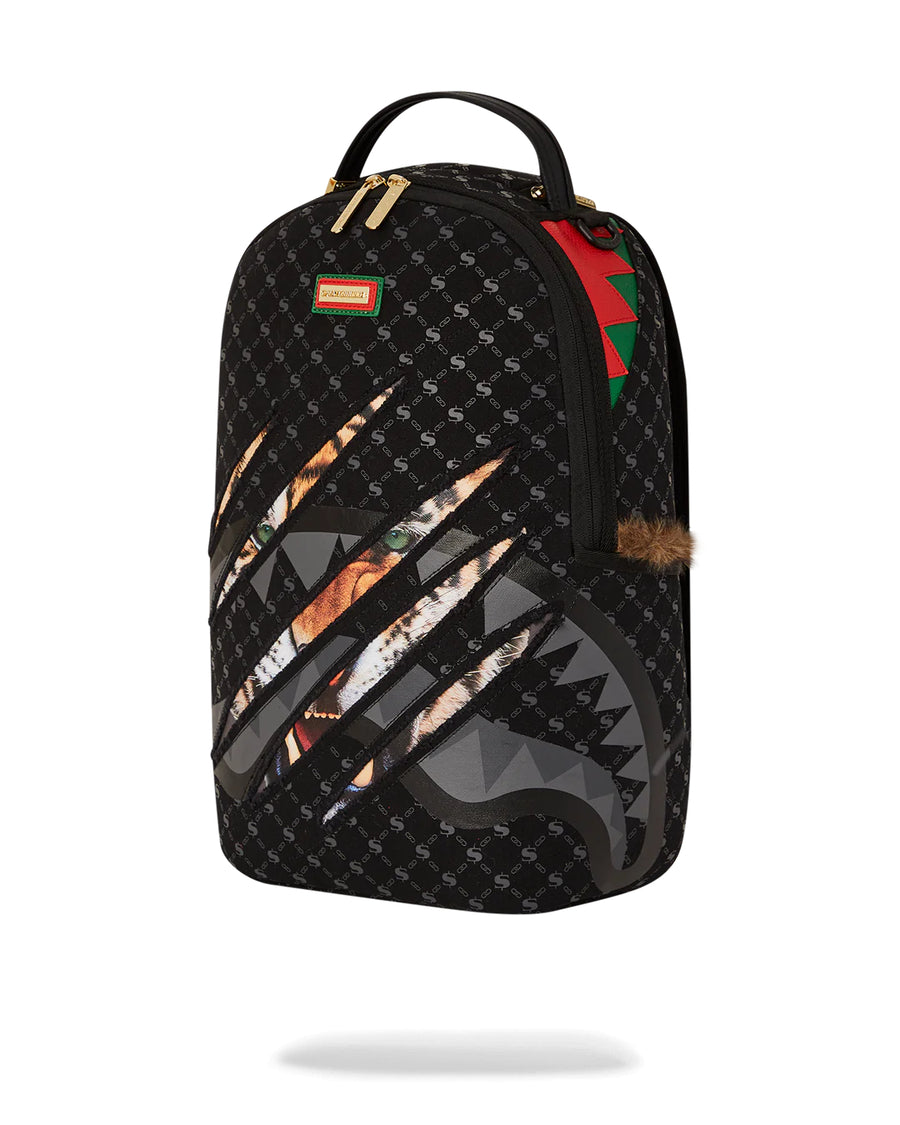 Zaino Sprayground TIGER SCRATCHED DLXSV BACKPACK Nero