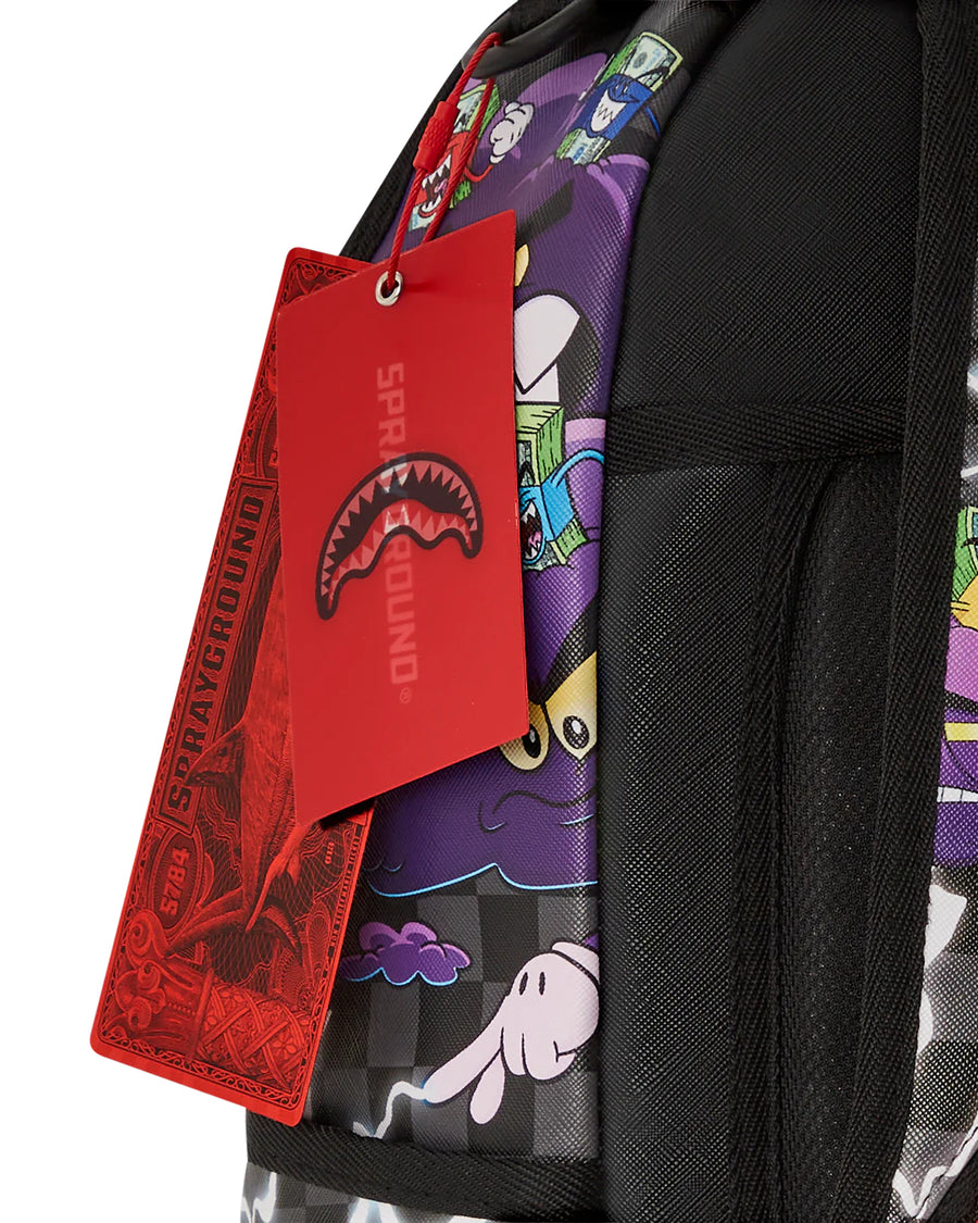 Sac à dos Sprayground SPLIT MONEY BOYS CRAZY EYES DLX BACKPACK Violet