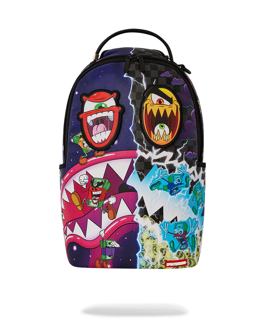 Mochila Sprayground SPLIT MONEY BOYS CRAZY EYES DLX BACKPACK Viola