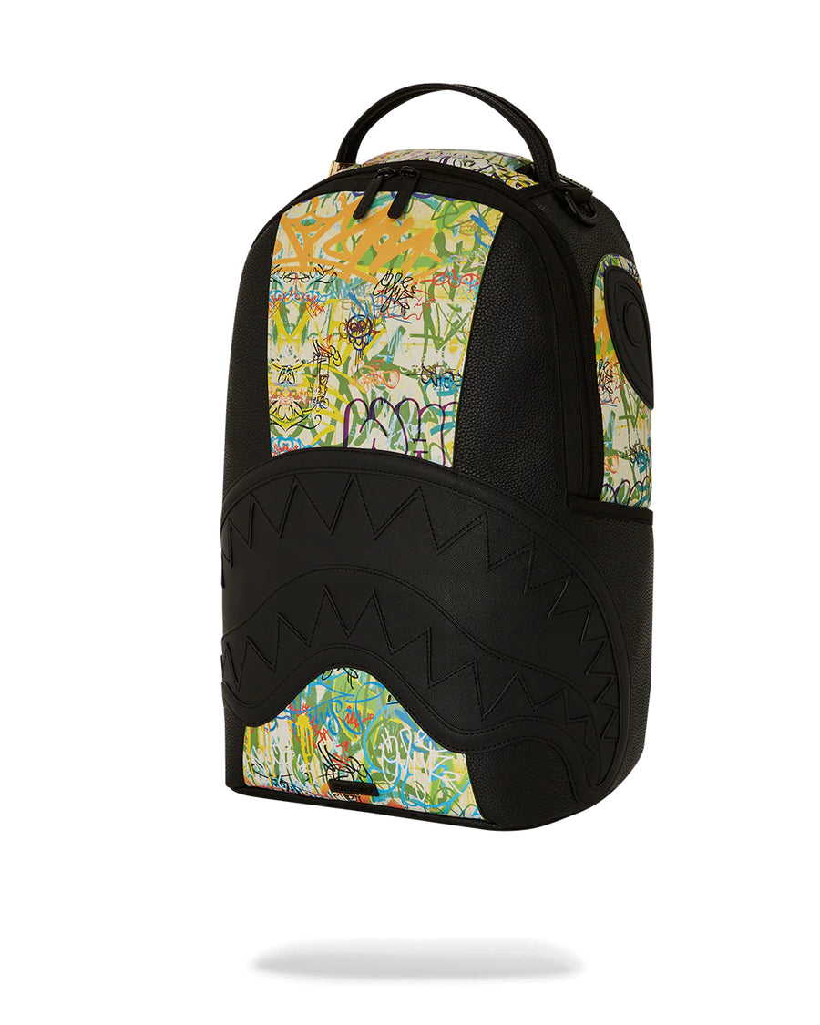 Zaino Sprayground VIVID RACEWAY GRAFFITI DLXSV BACKPACK Nero