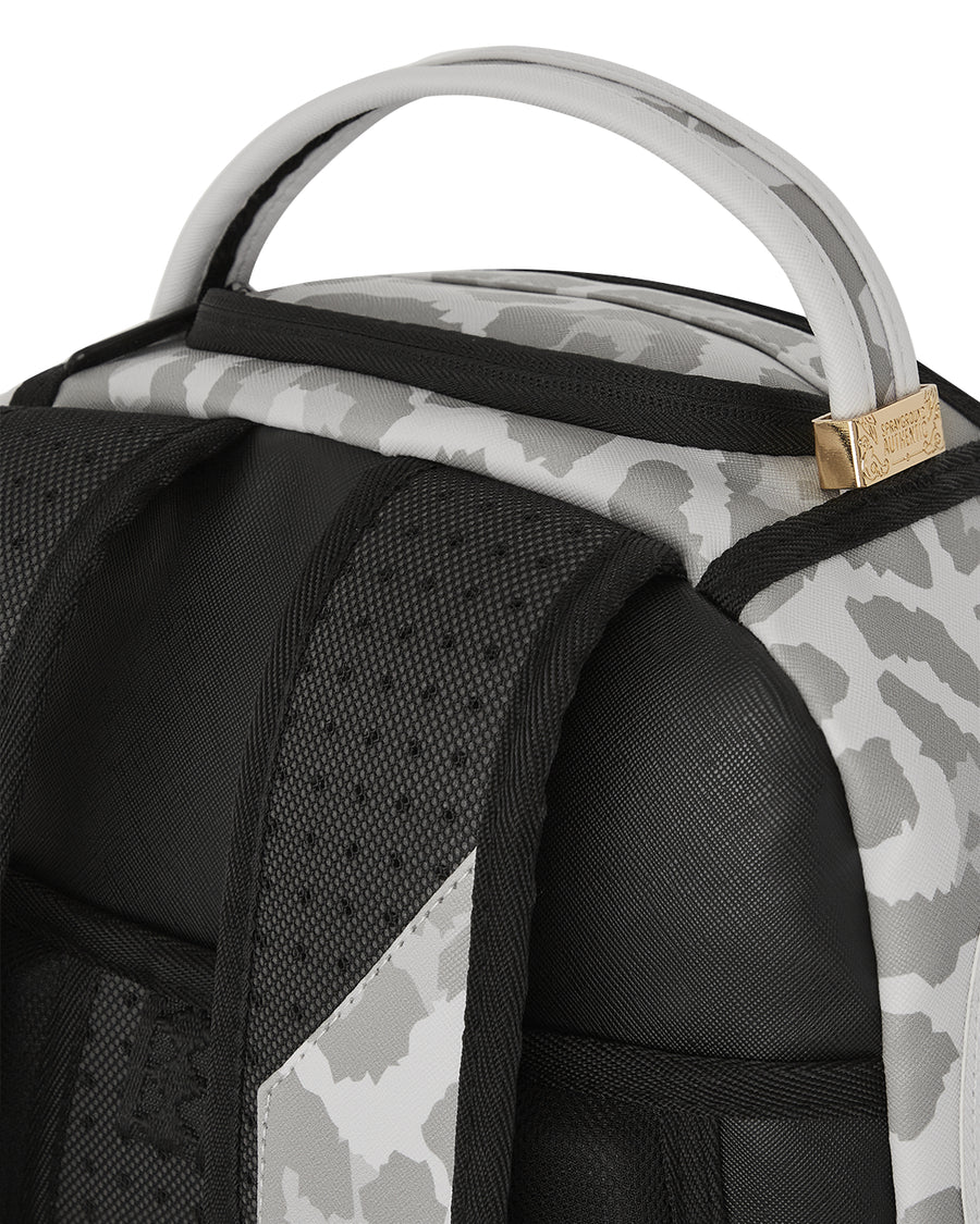 Zaino Sprayground LEOPARD BURNER EMBOSSED DLXSV BACKPACK Bianco