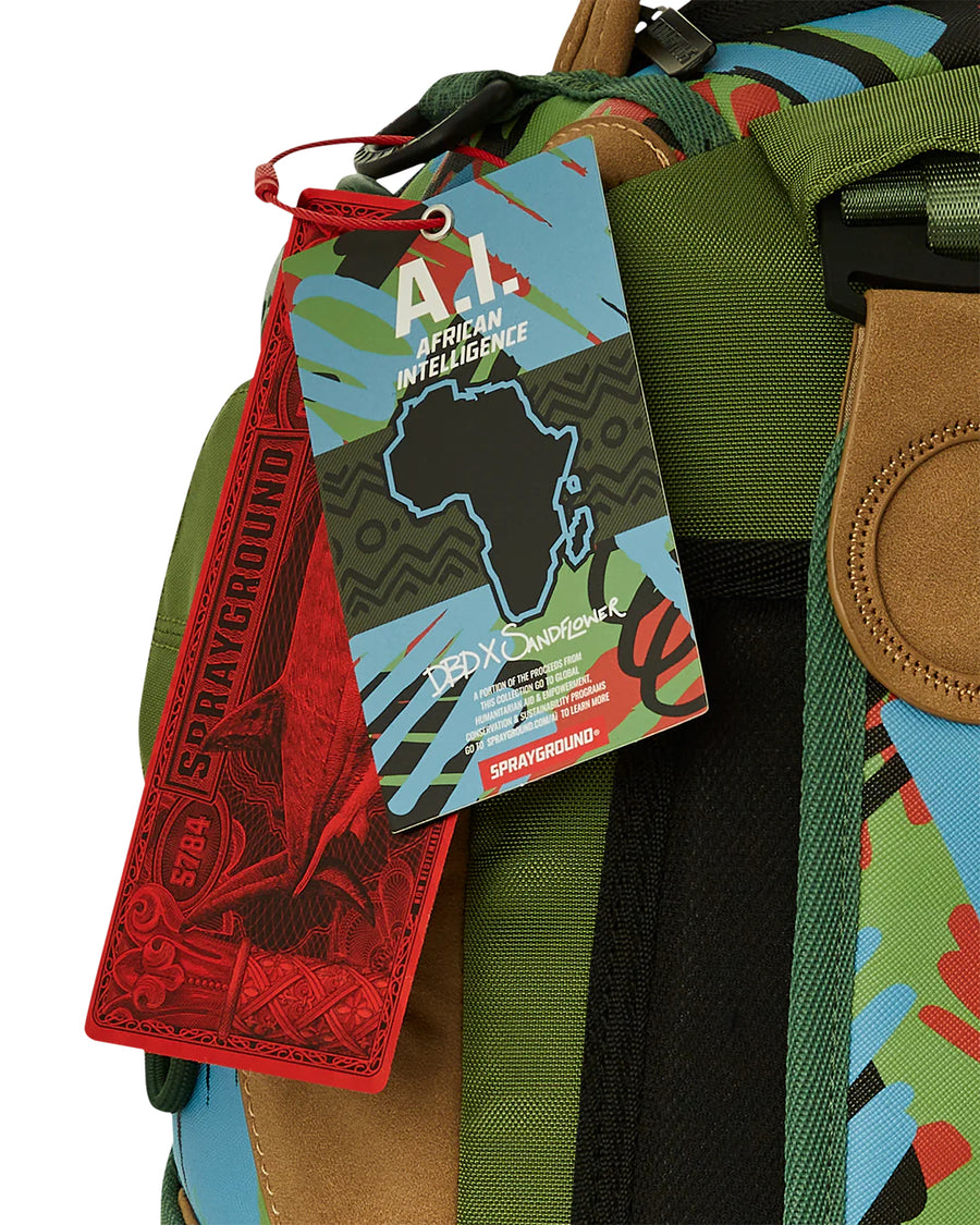 Sac à dos Sprayground Ai SANDFLOWER SPECIAL OPS BACKPACK Vert