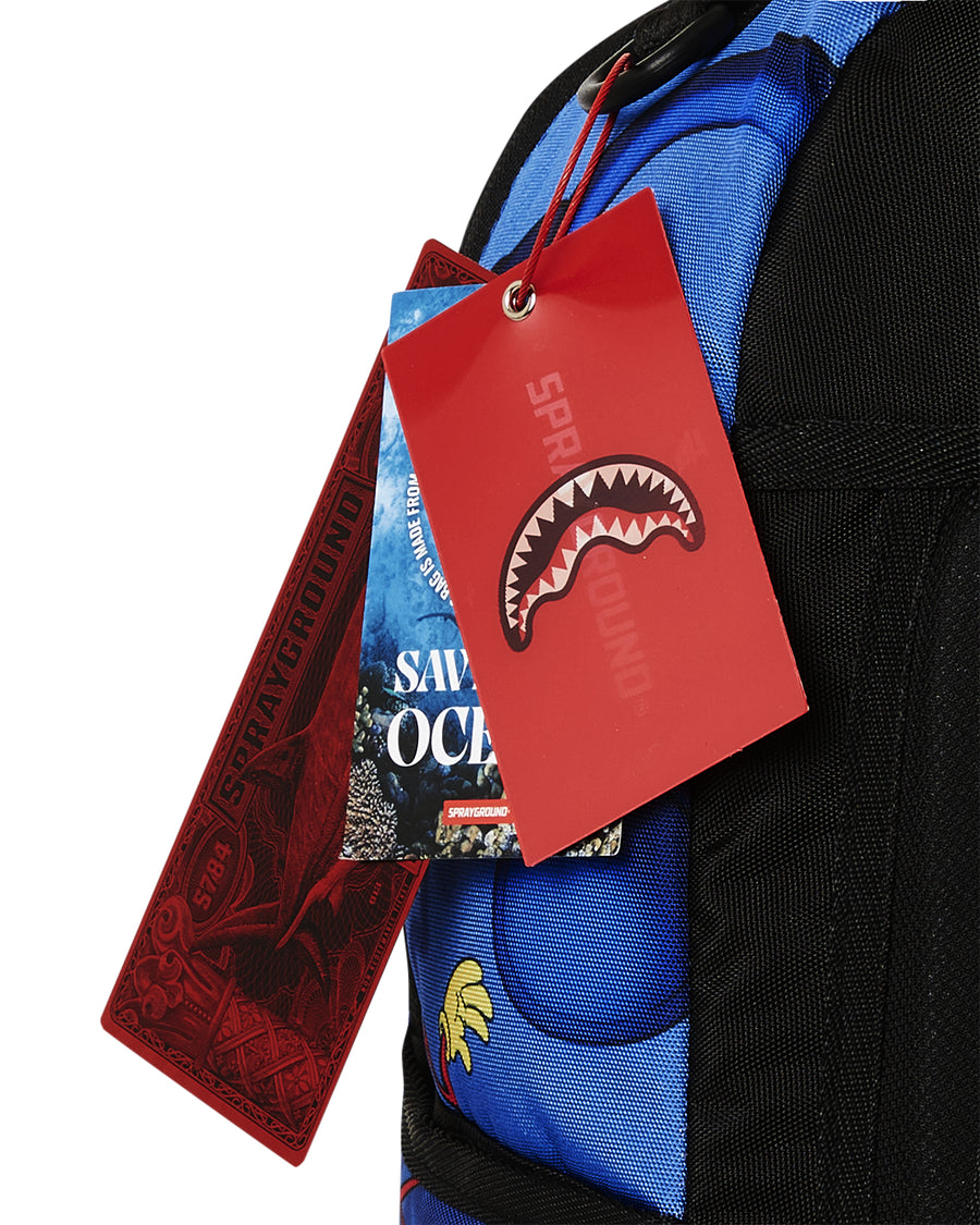 Sac à dos Sprayground RUGRATS PLAYPEN SHARKMOUTH DLXSR BACKPACK Bleu