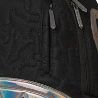 Black Quilted Irridescent Dlxs Backpack