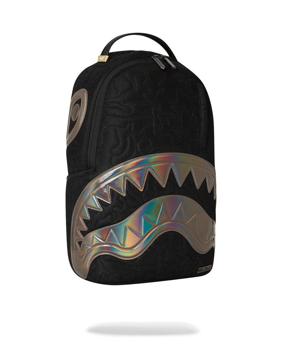 Sprayground Backpack BLACK QUILTED IRRIDESCENT DLXS BACKPACK