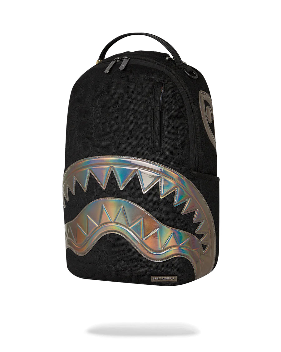 Zaino Sprayground BLACK QUILTED IRRIDESCENT DLXS BACKPACK Nero