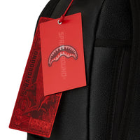 Shark Smash Logo Black Dlxs Embossed Backpack