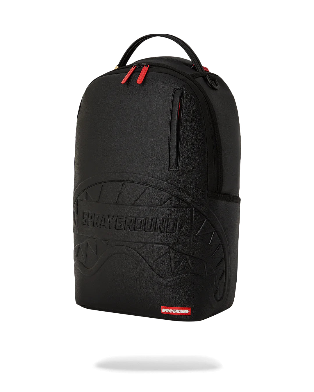 Shark Smash Logo Black Dlxs Embossed Backpack