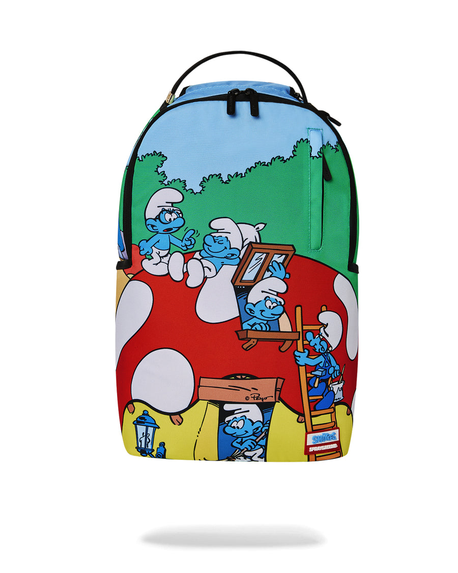 Sac à dos Sprayground SMURFS MUSHROOM VILLAGE BACKPACK Vert