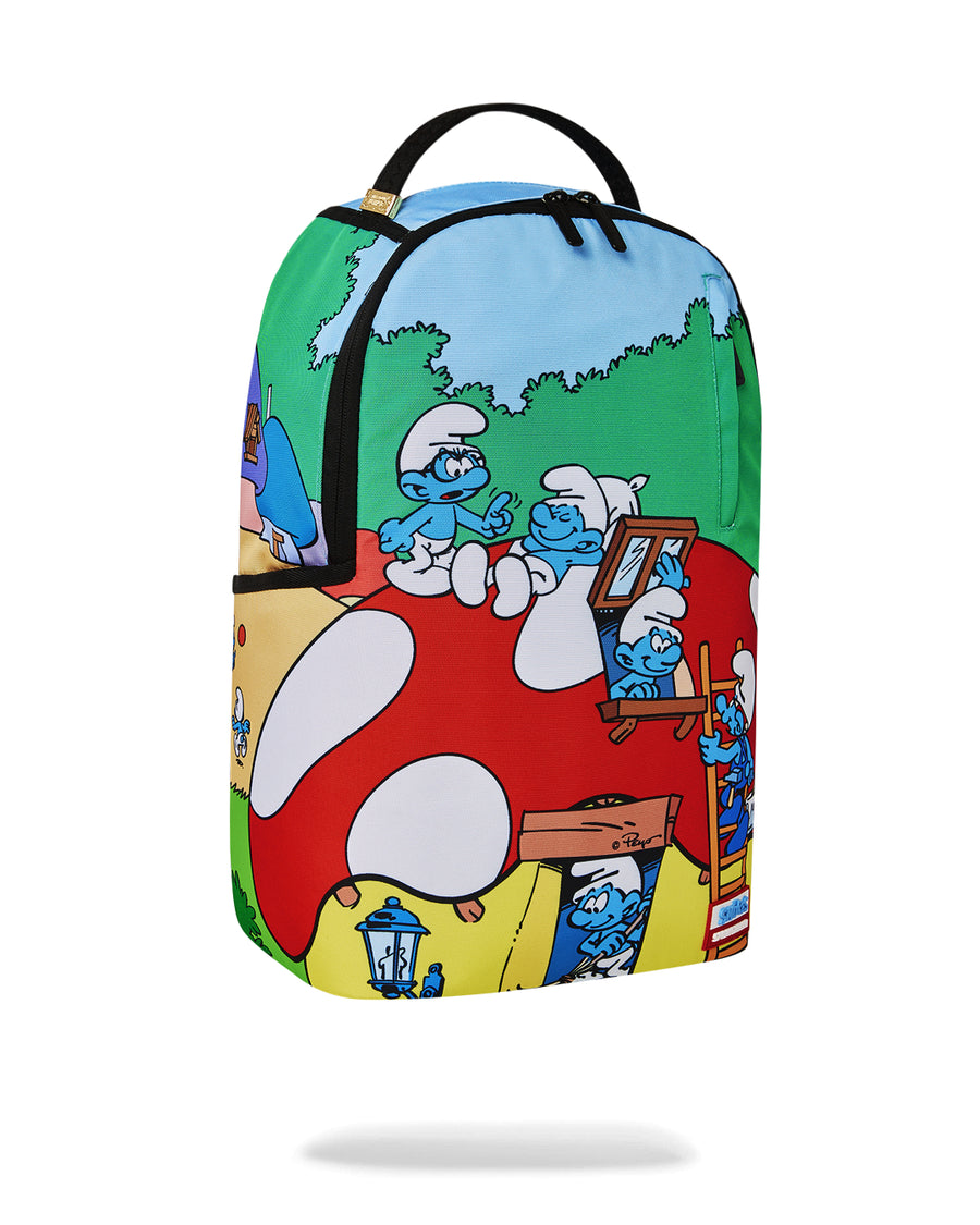 Sac à dos Sprayground SMURFS MUSHROOM VILLAGE BACKPACK Vert