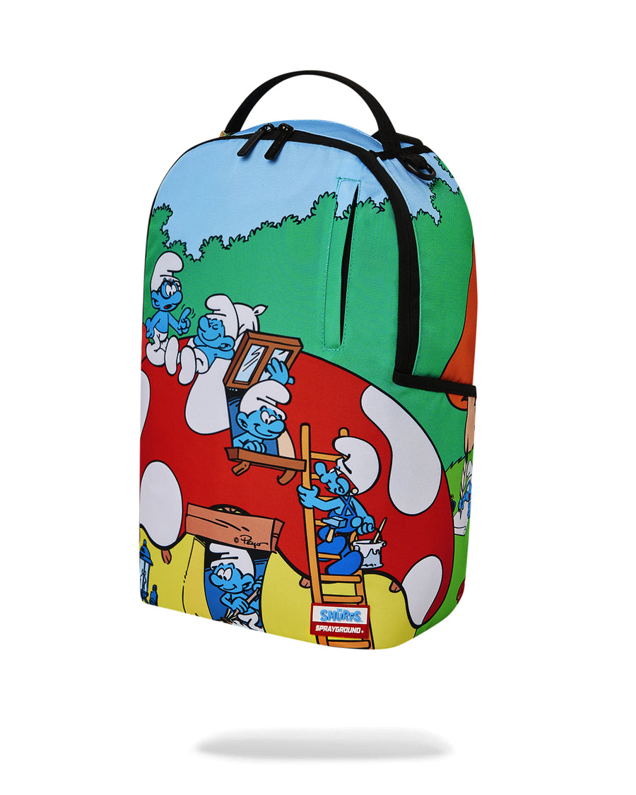 Sac à dos Sprayground SMURFS MUSHROOM VILLAGE BACKPACK Vert