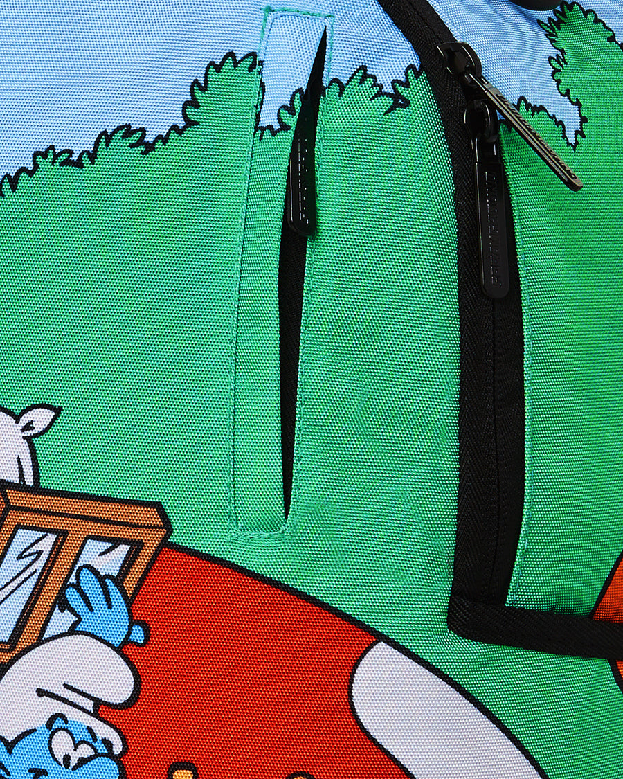 Sac à dos Sprayground SMURFS MUSHROOM VILLAGE BACKPACK Vert