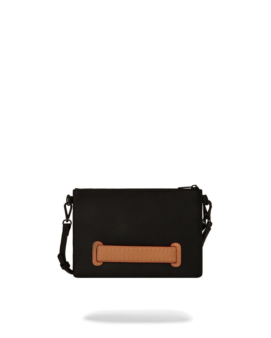 Pochette e beauty Sprayground GRAND TOURER CROSSOVER CLUTCH W/ SHOUDLER STRAP Nero