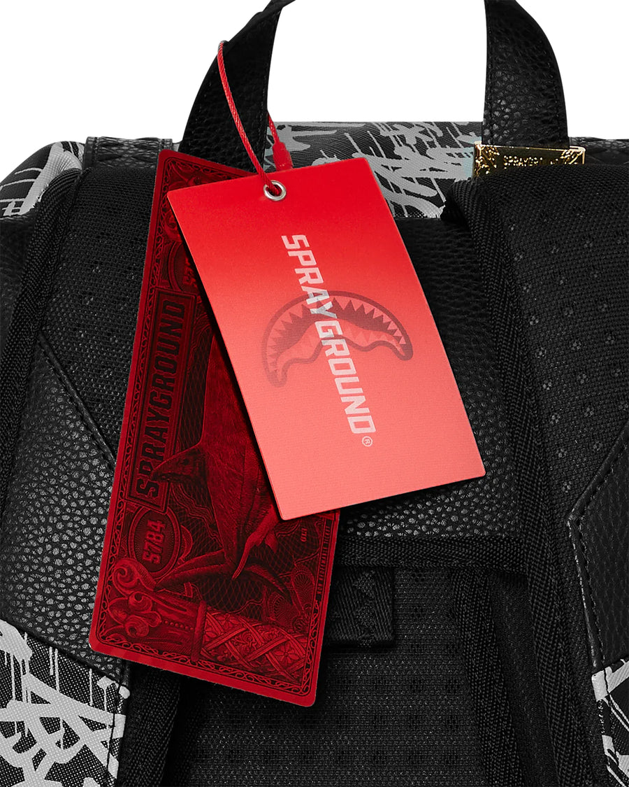 Sac à dos Sprayground MIDNIGHT RACEWAY GRAFFITI HILLS BACKPACK Noir