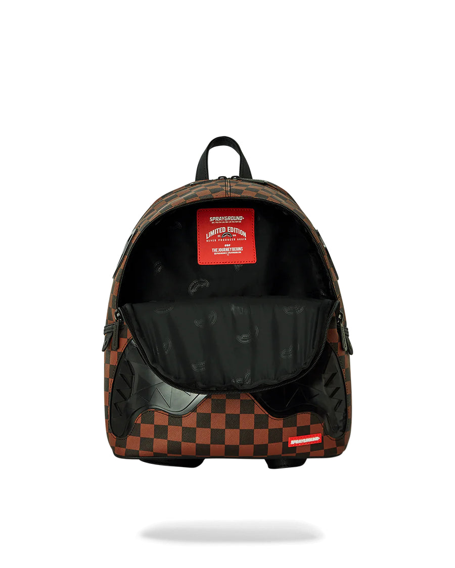 Zaino Sprayground CLEAR RUBBER SHARKS IN PARIS SAVAGE BACKPACK Marrone