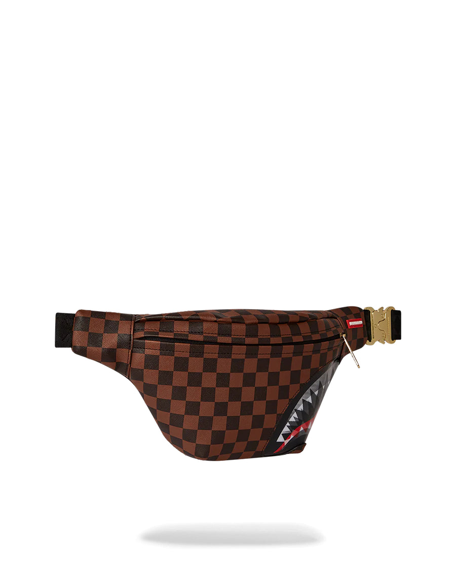 Sac banane Sprayground SHARKS IN PARIS LENTICULAR CHOMP CROSSBODY SAVVY Marron