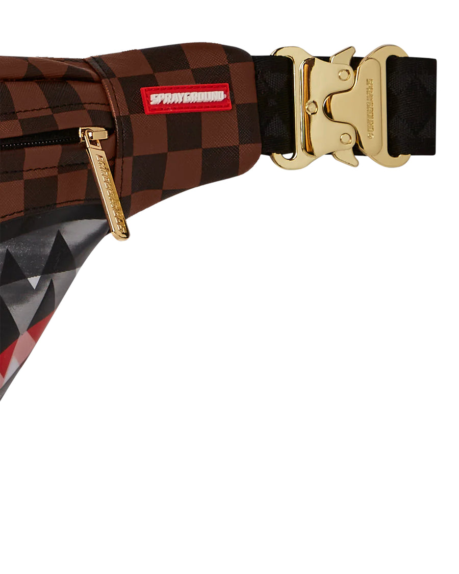 Marsupio Sprayground SHARKS IN PARIS LENTICULAR CHOMP CROSSBODY SAVVY Marrone