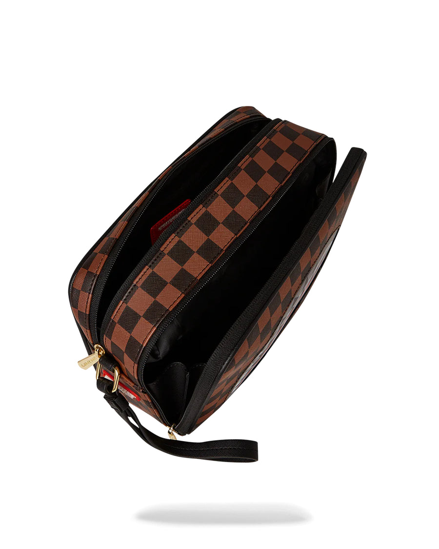 Pochette e beauty Sprayground SHARKS IN PARIS LENTICULAR CHOMP TOILETRY BRICK Marrone