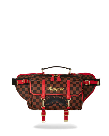 Riñonera Sprayground TAKEOVER THE THRONE CROSSBODY CARGO Marrón