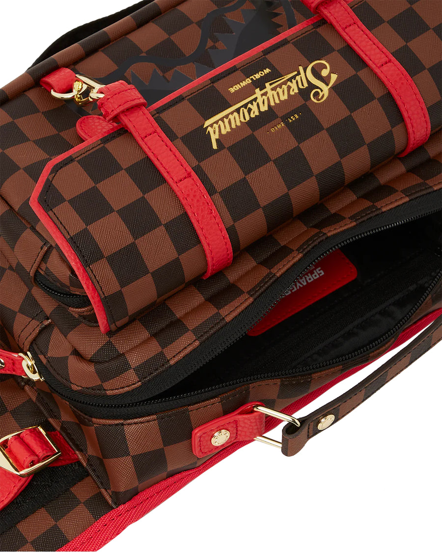 Marsupio Sprayground TAKEOVER THE THRONE CROSSBODY CARGO Marrone