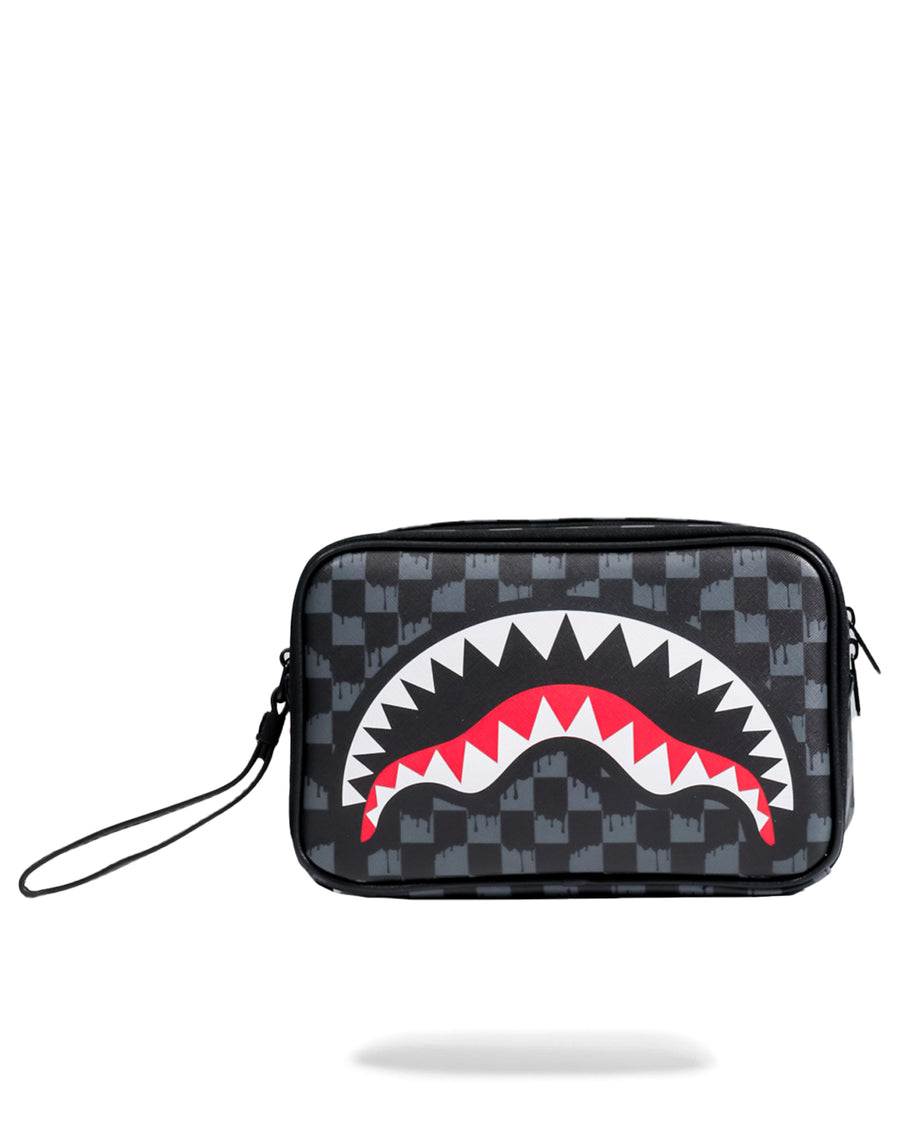 Pochette e beauty Sprayground DRIP CHECK TOILETRY BRICK Nero