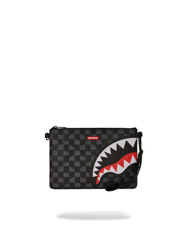 Pochette Sprayground DRIP CHECK CROSSOVER CLUTCH Noir