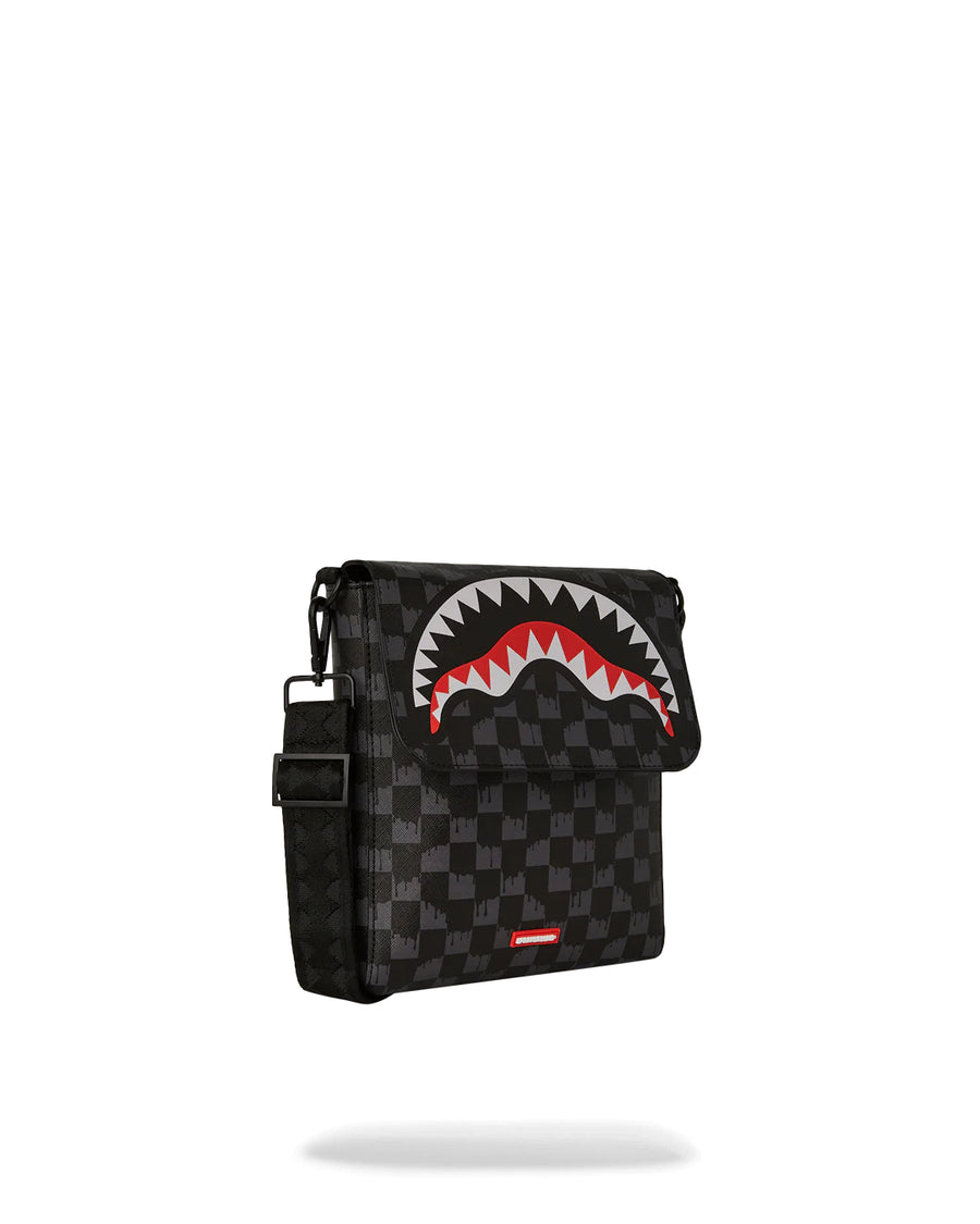 Petit sac Sprayground DRIP CHECK MESSENGER SLING Noir